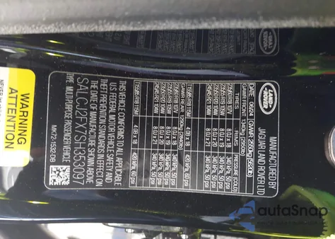 2025 Land Rover Discovery Sport S from USA, damaged, VIN SALCJ2FX7SH353097